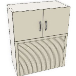 Bench Roller Door With 2 Door Above