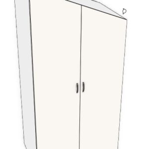 Tall Slopped Right 2 Door Cabinet